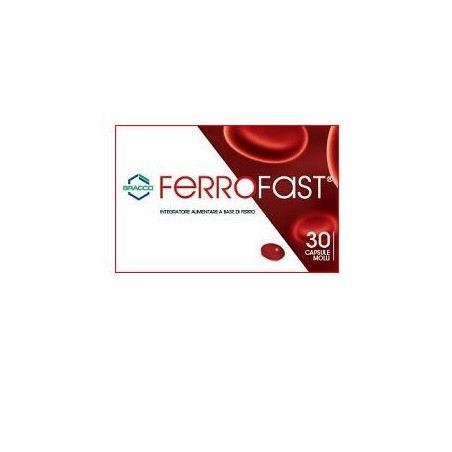 Ferrofast 30 Capsule Molli - Integratore Alimentare a Base di Ferro Ferrofast 30 Capsule Molli - Integratore Alimentare a Base di Ferro