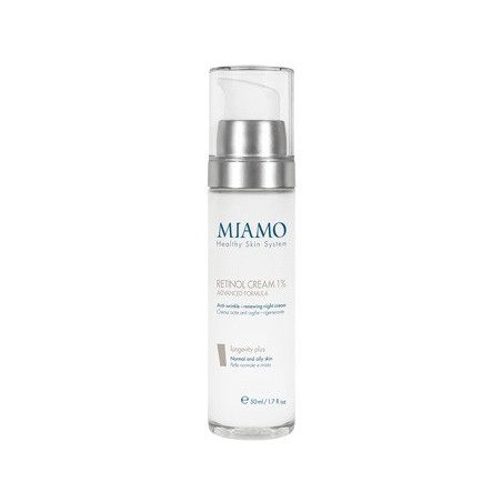 Miamo Longevity Plus Retinol Cream 1% - Crema Notte Antirughe al Retinolo