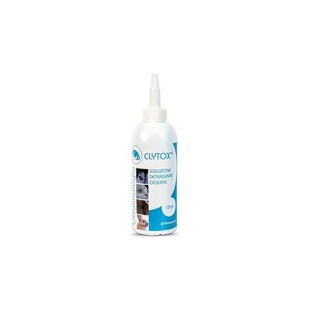 Clytox soluzione detergente oculare antinfiammatoria per animali 125 ml Clytox soluzione detergente oculare antinfiammatoria per animali 125 ml
