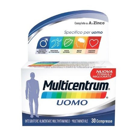 Multicentrum Uomo integratore multivitaminico multiminerale 30 compresse