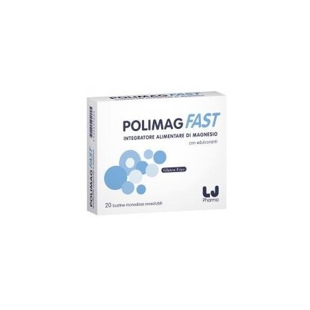 Polimag Fast integratore orosolubile a base di magnesio 20 bustine Polimag Fast integratore orosolubile a base di magnesio 20 bustine