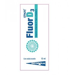 Fluor D3 spray integratore per mineralizzazione dei denti 10 ml