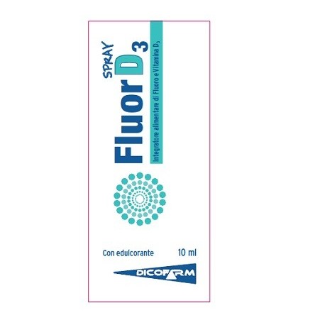 Fluor D3 spray integratore per mineralizzazione dei denti 10 ml