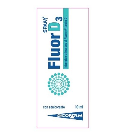 Fluor D3 spray integratore per mineralizzazione dei denti 10 ml Fluor D3 spray integratore per mineralizzazione dei denti 10 ml