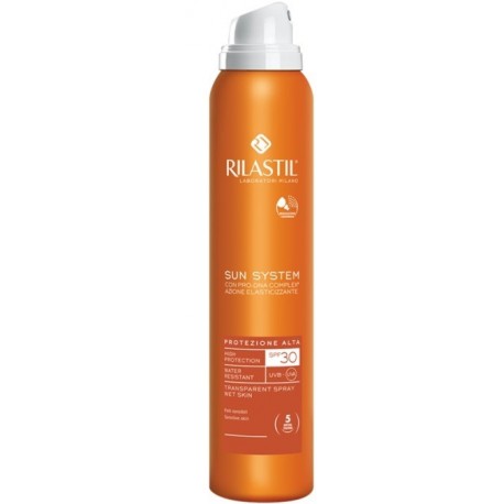 Rilastil Sun System Transparent Spray SPF 30 Pelli Sensibili Protezione Solare - 200 ml