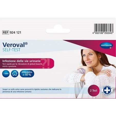 Veroval Self-Test Vie Urinarie - Autotest per la Rilevazione di Infezione delle Vie Urinarie Veroval Self-Test Vie Urinarie - Autotest per la Rilevazione di Infezione delle Vie Urinarie