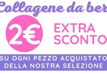 Integratori di collagene da bere: 2€ di extra sconto su ogni pezzo 
