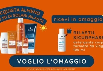Detergente corpo Rilastil da viaggio in omaggio! OFFERTA TERMINATA