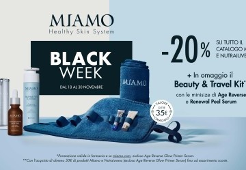 BLACK WEEK - Travel Kit Miamo in regalo! - OFFERTA TERMINATA