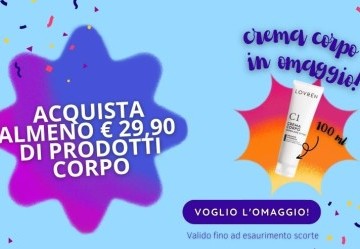 Crema corpo Lovren da viaggio in regalo!