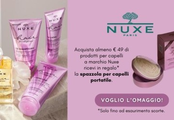 Spazzola da viaggio Nuxe in regalo! - PROMOZIONE TERMINATA