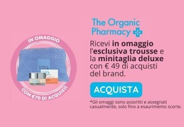 In regalo la trousse + minisize deluxe The Organic Pharmacy