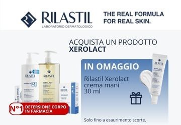 In omaggio la crema mani Rilastil Xerolact!