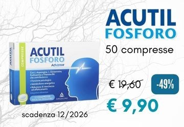 EXTRA 5% nel carrello con l'acquisto di Acutil Fosforo.
