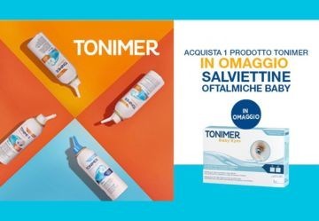 Occhi riposati con le salviettine Tonimer in omaggio!
