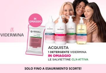 In regalo le salviettine intime CLX Vidermina!