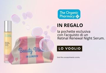 In regalo la pochette The Organic Pharmacy!