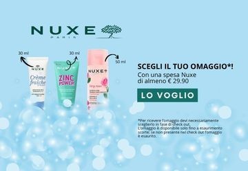 Scegli il tuo omaggio Nuxe!