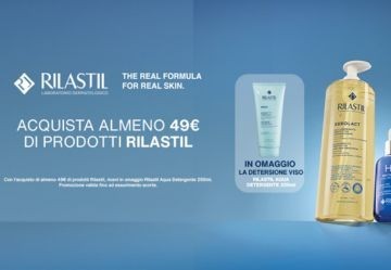 In regalo il detergente viso Rilastil Aqua!