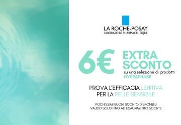 € 6 di extra-sconto sui prodotti La Roche Posay Hydraphase - PROMOZIONE TERMINATA