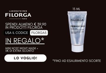 Black Week Filorga: 5€ di extra sconto e maschera in regalo! - PROMOZIONE TERMINATA