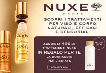 In regalo la borraccia Nuxe!