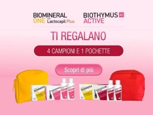 Pochette Biomineral e Biothymus in omaggio!