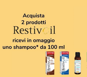 Restivoil: acquista 2 prodotti, ti regaliamo uno shampoo!